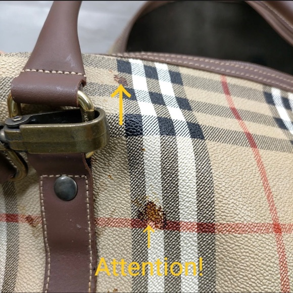 Burberrys Boston Bag  Brown PVC 2106732 - Picture 6 of 9